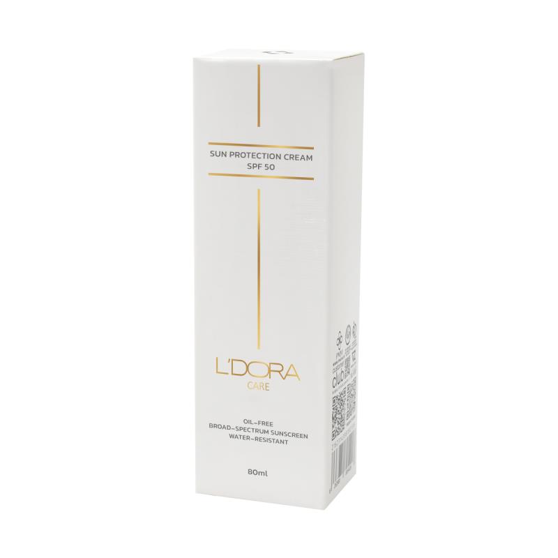 کرم ضدآفتاب لدورا کر SPF50 بی رنگ مناسب انواع پوست حجم ۸۰ میلی لیتر - تصویر 3